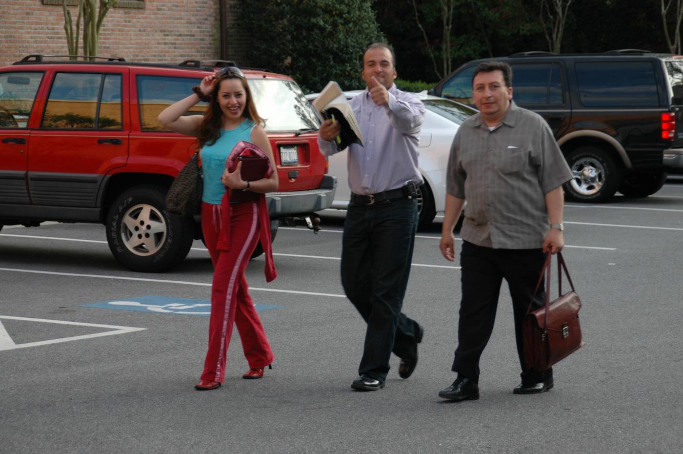 Estudiantes llegando a Berea